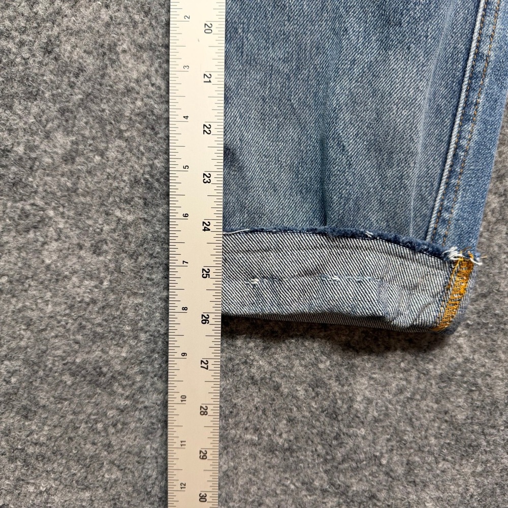 Judy Blue Boyfriend Jeans 3/26 Blue High Rise Cuffed Medium Wash - Picture 4 of 9